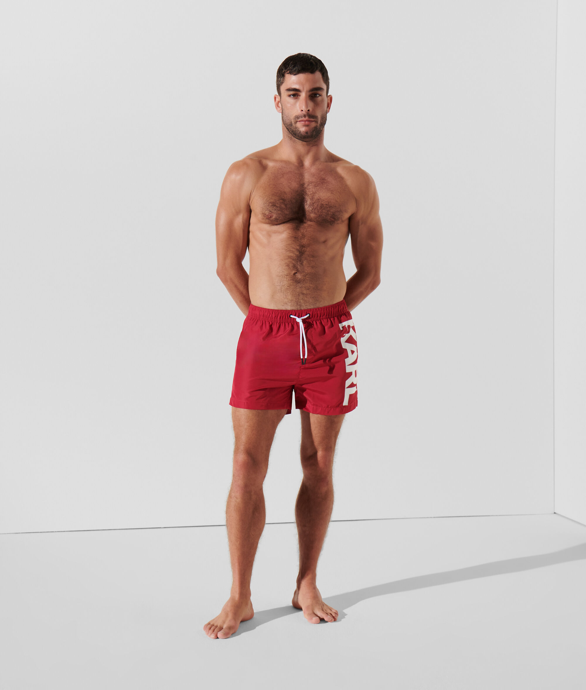 (image for) Streamlined KARL LOGO SHORT SWIMMING TRUNKS